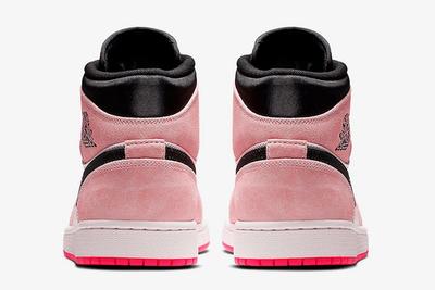 Air Jordan 1 Mid Crimson Tint Hyper Pink 852542 801 Release Date 5 Rear Pair Shot