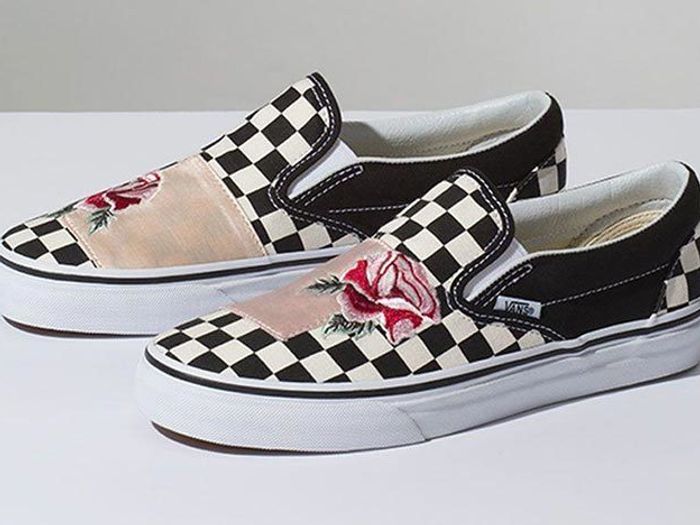 Contour Met name Discipline Vans Slip-On Checkerboard in Full Bloom - Sneaker Freaker