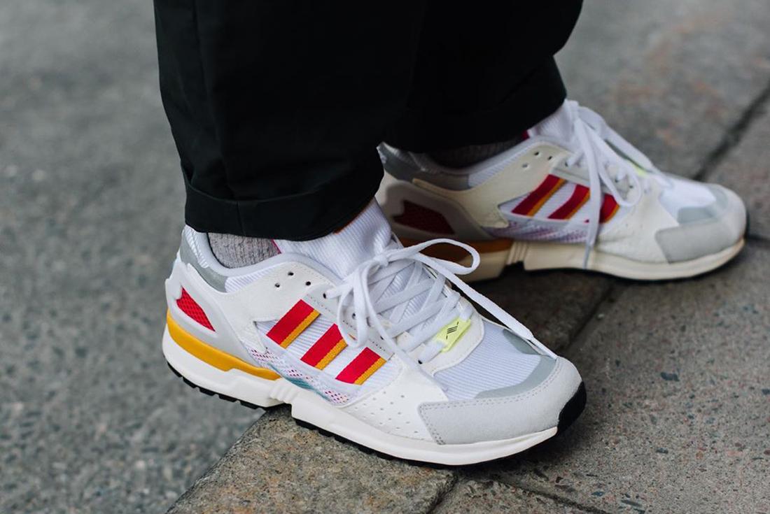 adidas ZX 10.000C White on foot
