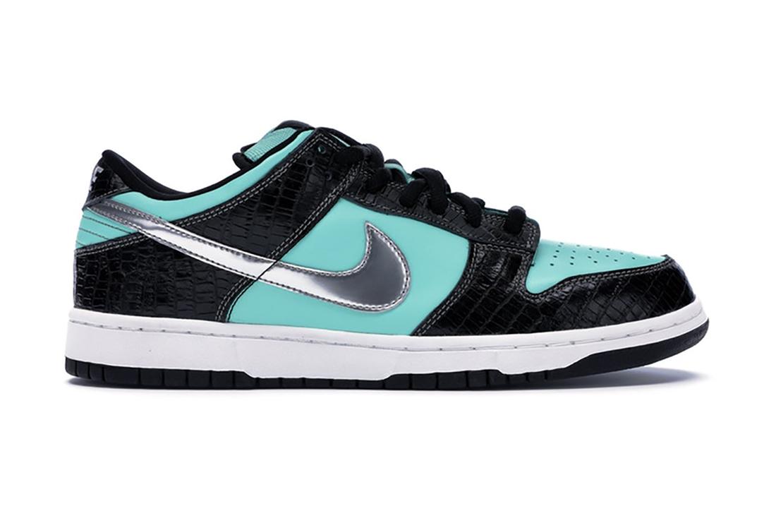 Diamond Supply Co Nike Sb Dunk Low Tiffany 304292 402 Lateral