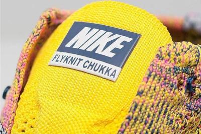 Nike Free Flyknit Chukka Pink Yellow Midnight Navy 03