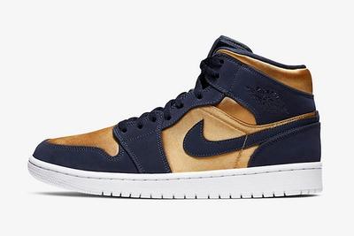 Air Jordan 1 Mid Stain Gold 852542 401 Release Date Side