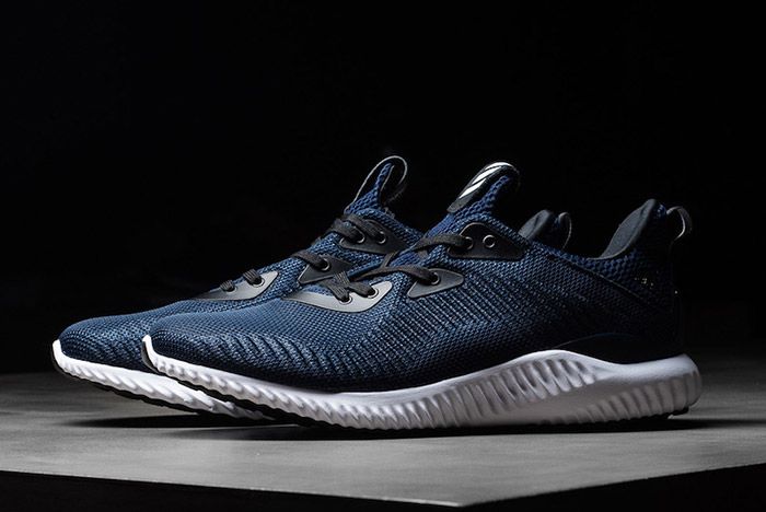 adidas alphabounce navy running shoes
