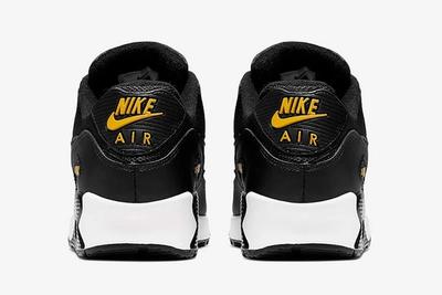 Nike Air Max 90 Black Yellow White Heels