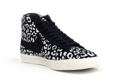 Nike Blazer Mid Black Leopard Quater Toe 1