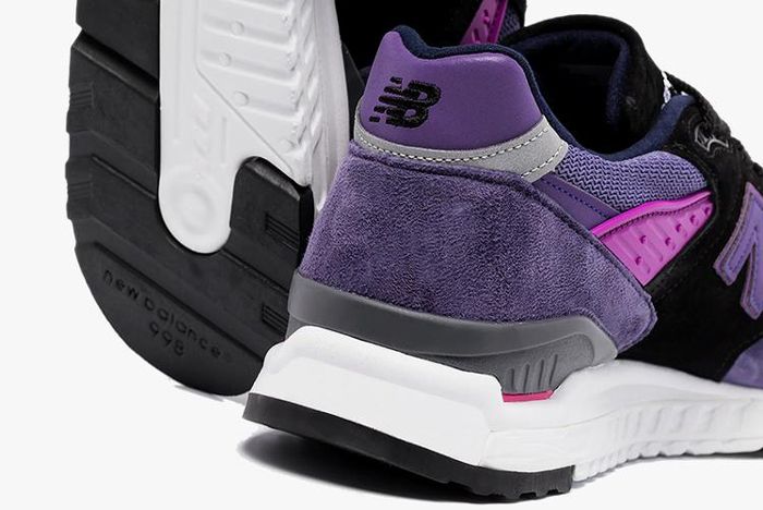 New Balance 998 Purple Heel Close Up