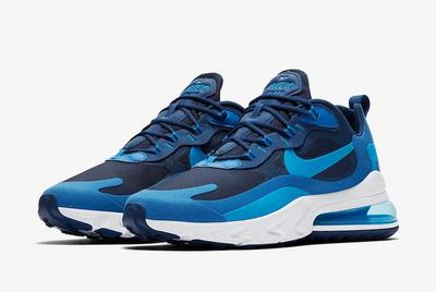 Nike Air Max 270 React Blue Void Ao4971 400 Front Angle