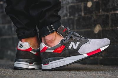 New Balance 998 Made In Usa Grey Red 7