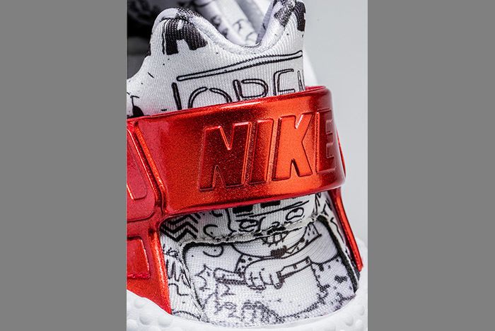 Nike Air Huarache Qs White Red Shoe Palace 8 Sneaker Freaker