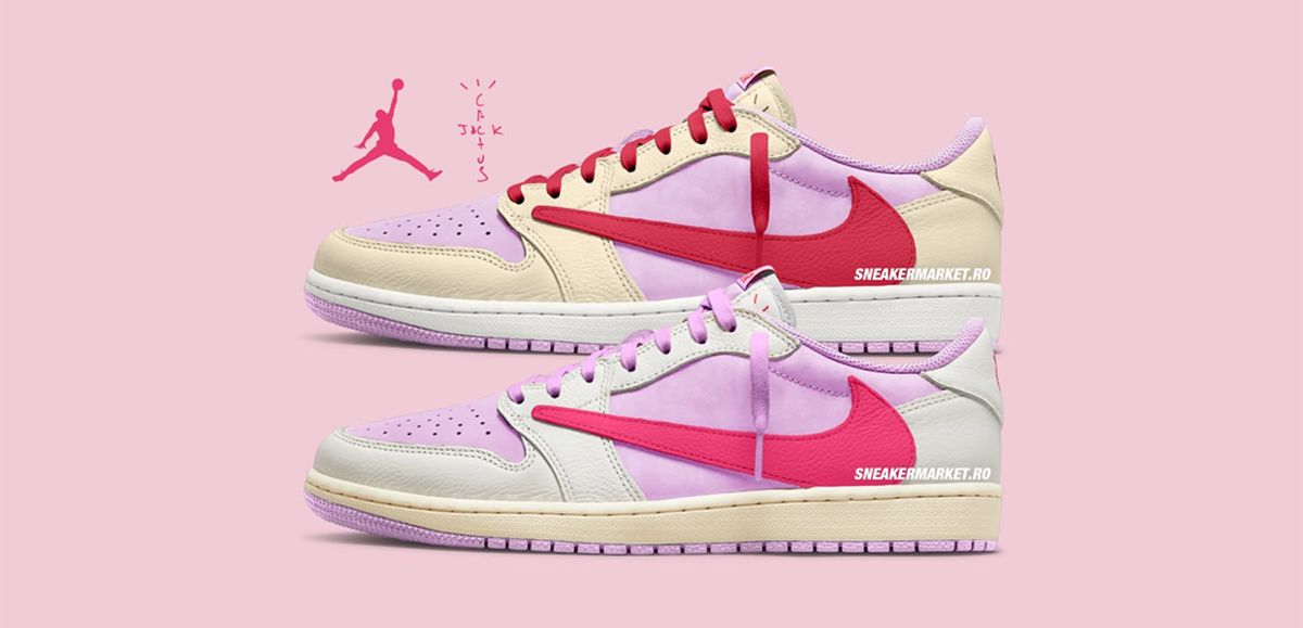 travis scott jordan 1 low pink