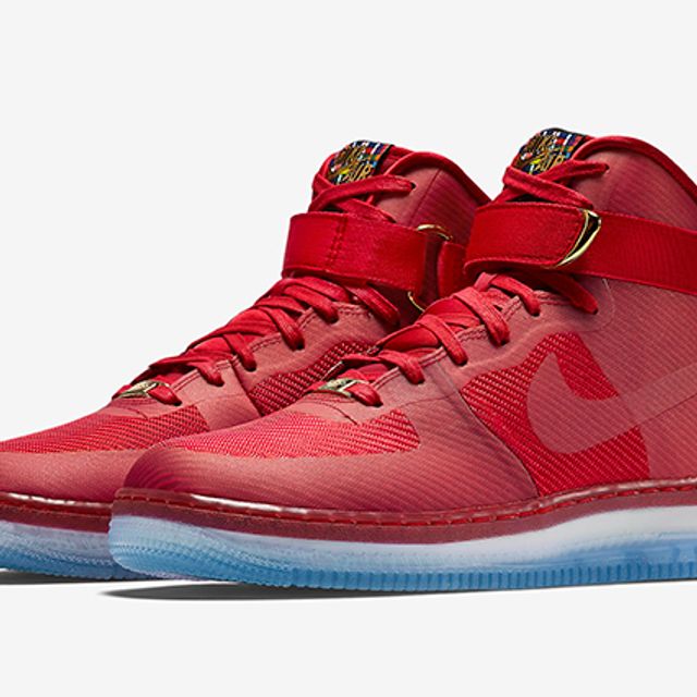 Nike Air Force 1 High Cmft Lux (University Red/Metallic Gold