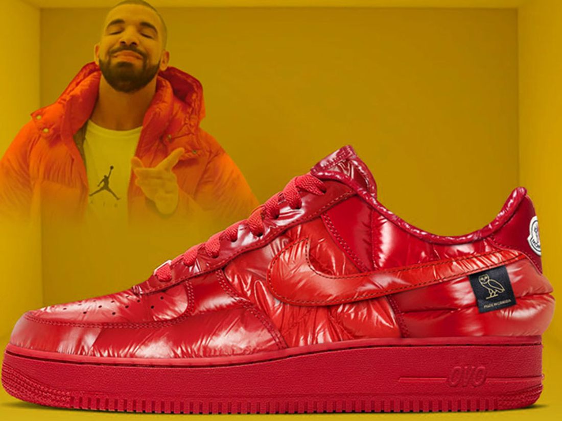 Nice Kicks on X: Drake teases his Nike Air Force 1 Low collaboration ❤️  #CLB  / X