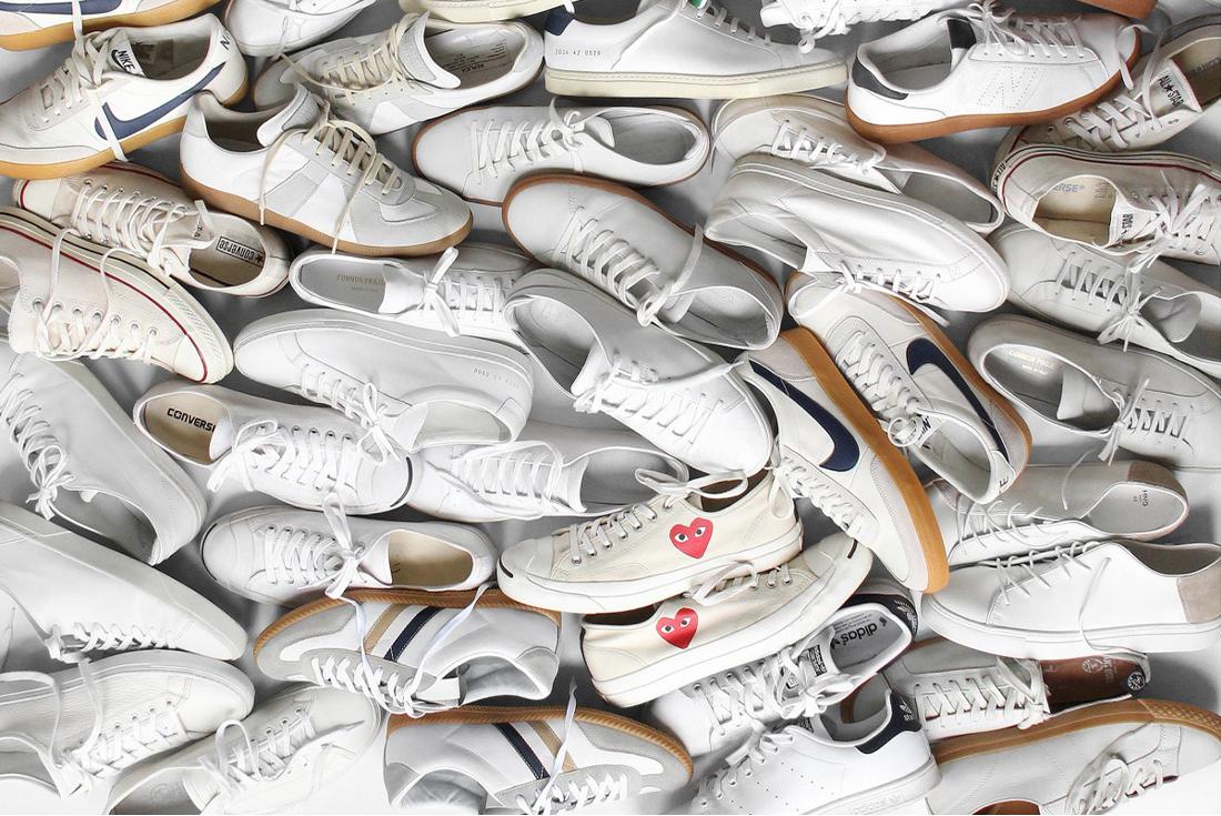 white sneaker collection 