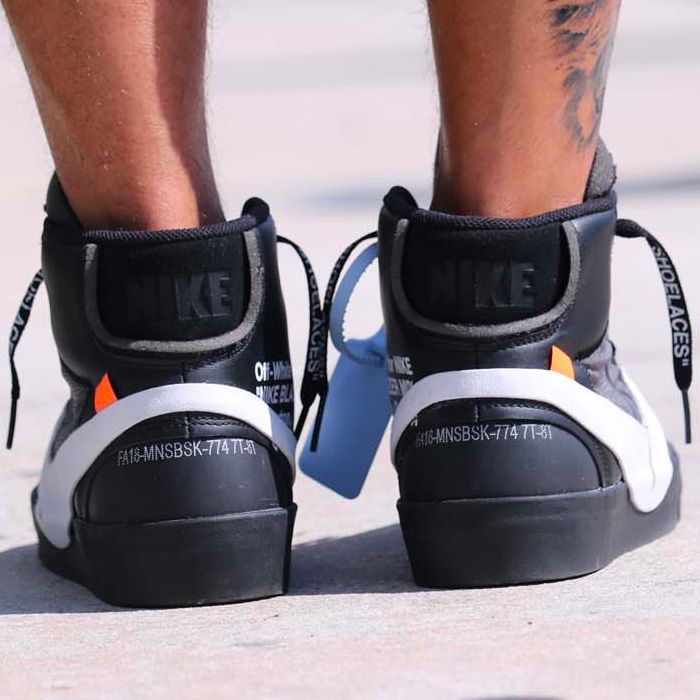 On Foot Look Off White X Nike Blazer Grim Reaper Sneaker Freaker