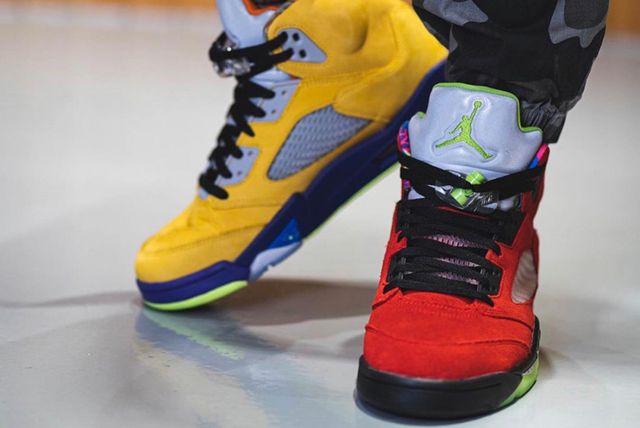 On-Foot Shots of the Air Jordan 5 ‘What The’ - Sneaker Freaker