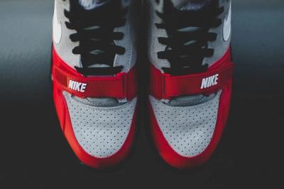 Nike Air Trainer 1 Mid Wolf Grey University Red 1