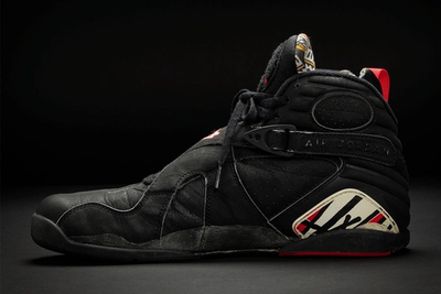 Jordan s 1993 Finals Game Worn Air Jordan 8s Are Up For Auction at Sotheby s Industry News