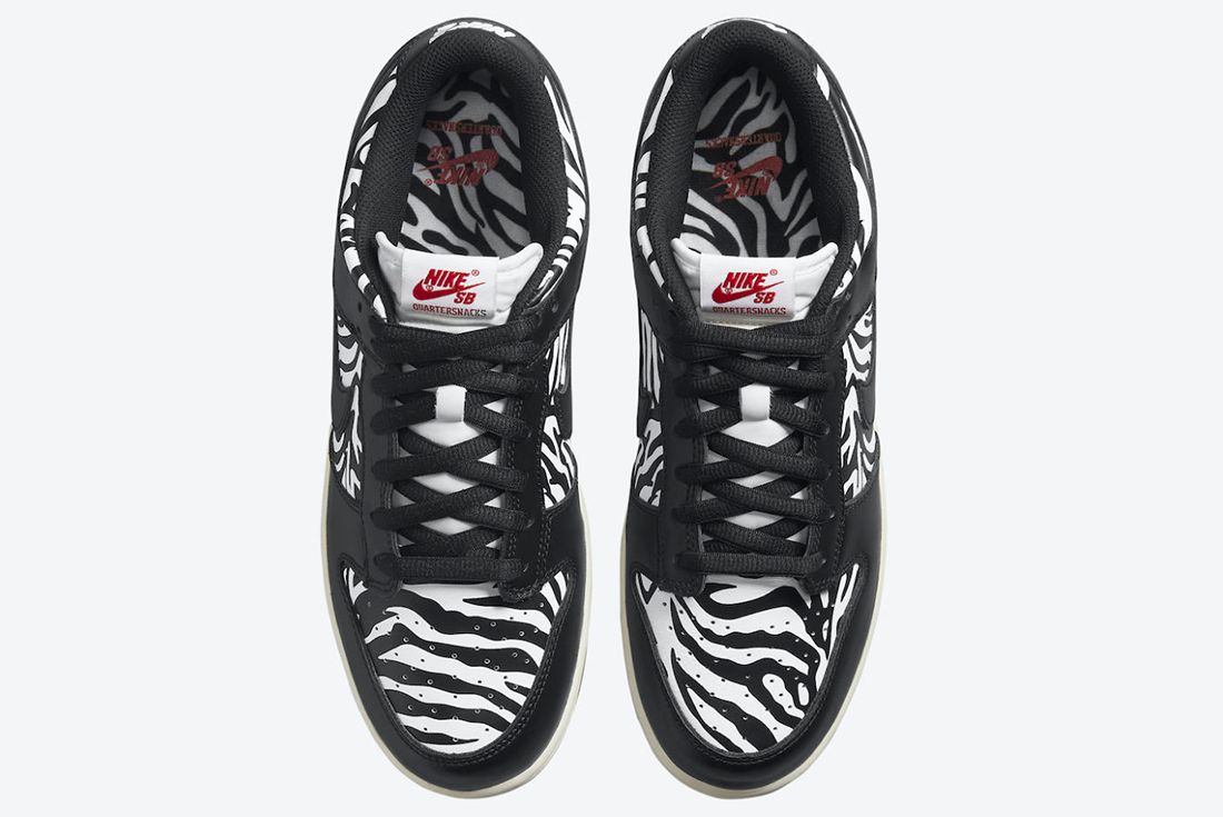 Quartersnacks x Nike SB Dunk Low ‘Zebra’ official 
