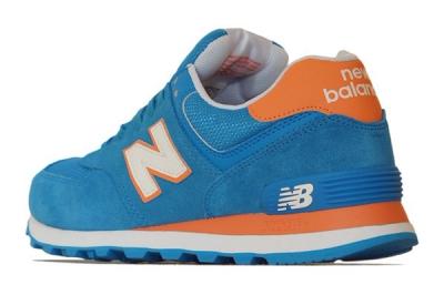 New Balance 574 Blue Orange Reverse 1