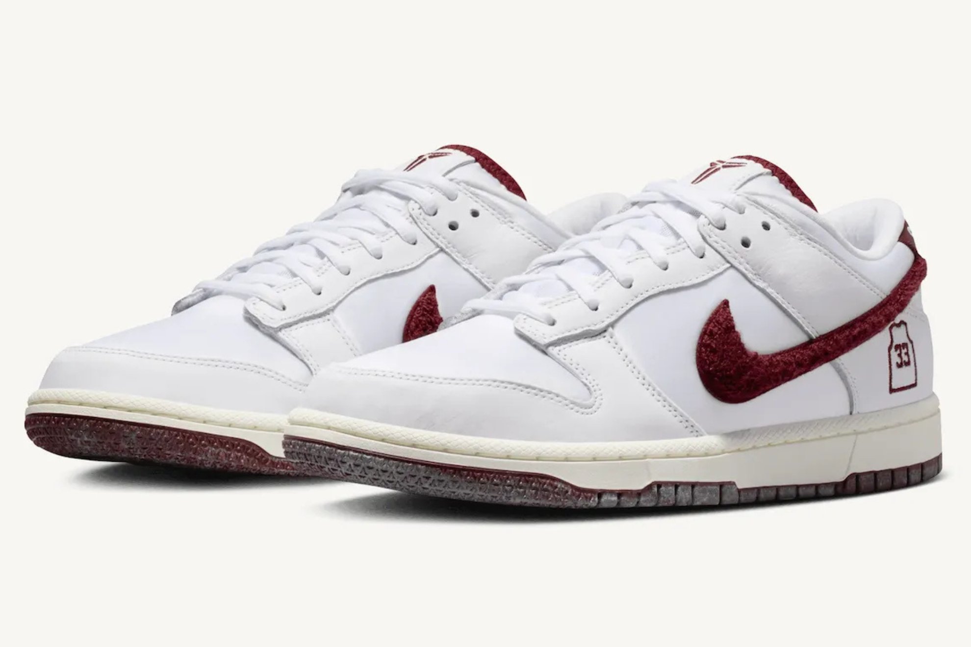 Limited edition Kobe Nike White and Burgundy Dunks Nike is set to release a second  main image 4