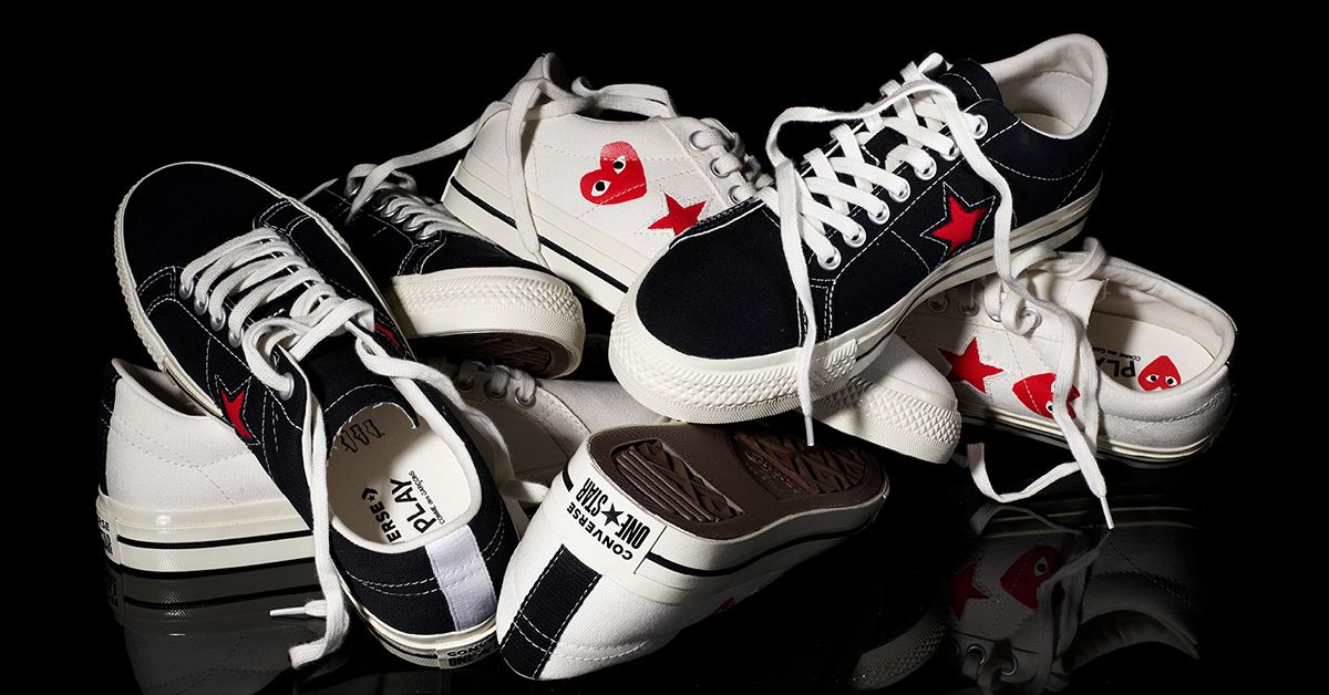 Comme Garcons Play and Converse Bring Hearts the One Star - Sneaker Freaker