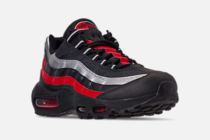 Nike Air Max 95 Black Red Silver Right 2