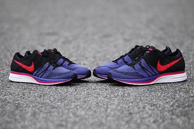Nike Flyknit Trainer Red Purple Black 1
