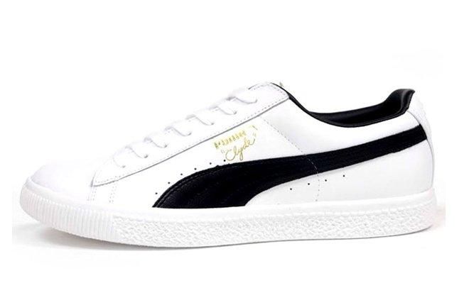 PUMA Clyde Leather Fs (White/Black) - Sneaker Freaker