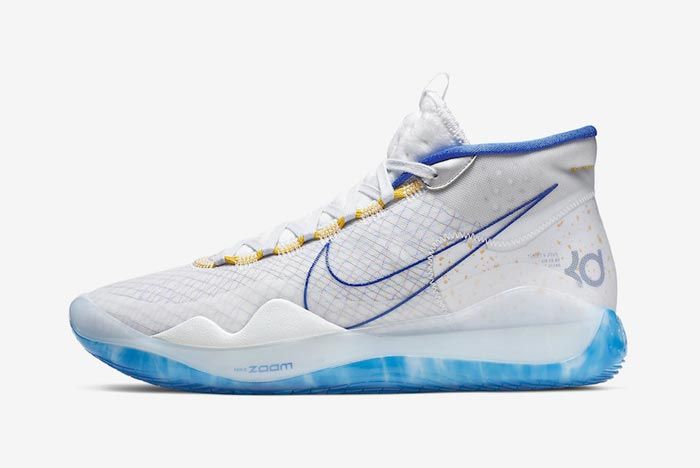 Nike Kd 12 Warriors Home Lateral