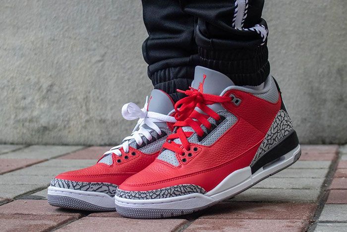 On-Foot: Air Jordan 3 'Red Cement' - Sneaker Freaker