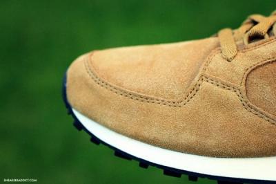 Le Coq Sportiff Eclat Suede Fox Sprtgrn Toe Detail 1