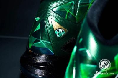 Lebron Emerald Diversitile Custom Heels 1