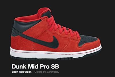 Nike Sport Red Dunk Mid Pro Sb 2010 1