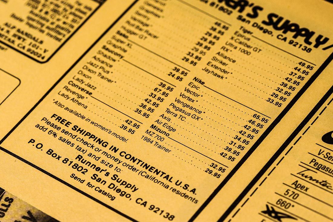 Runners World 1985 Mail Orders