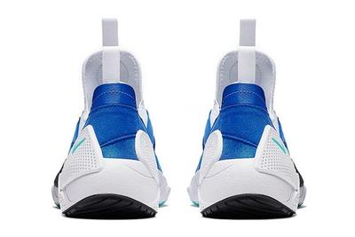 Nike Huarache Edge Txt White Blue Heel Shot