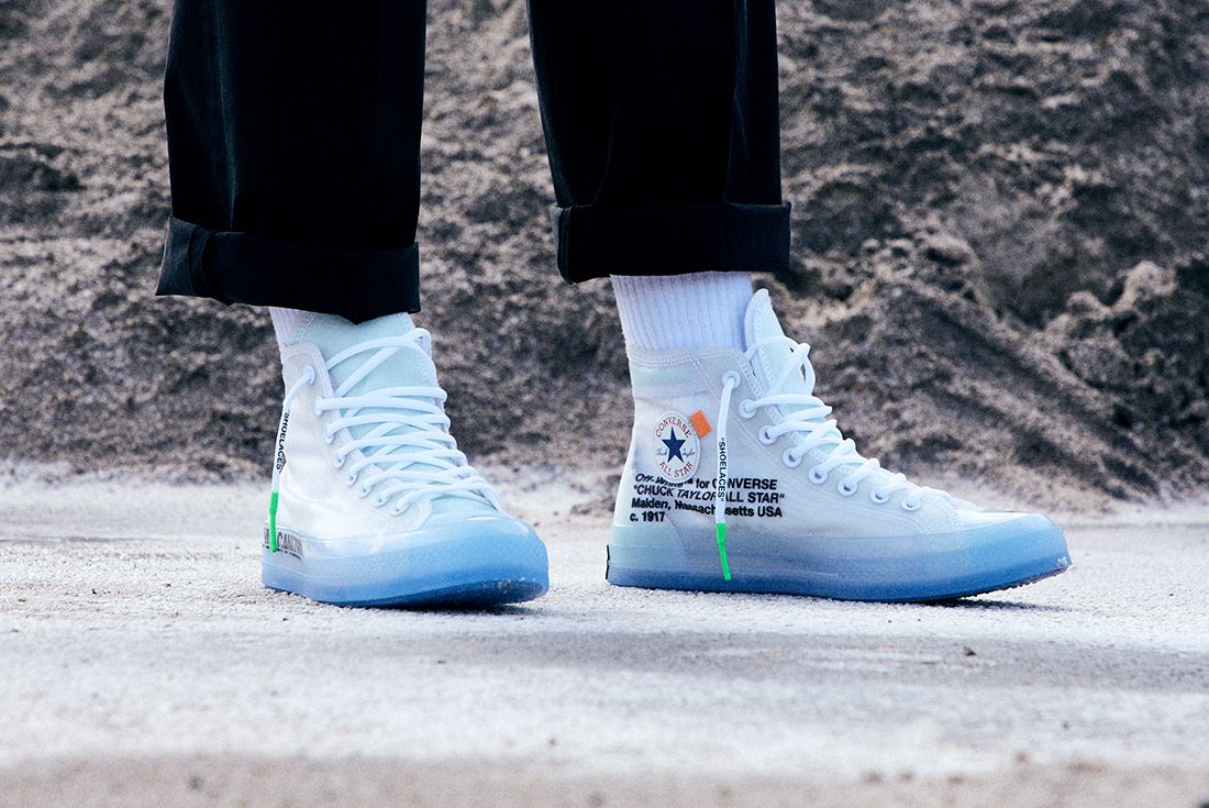 Off White X Converse Chuck 70 On Foot 7