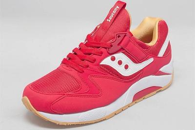 Saucony Grid 9000 Red Yellow Gum 2