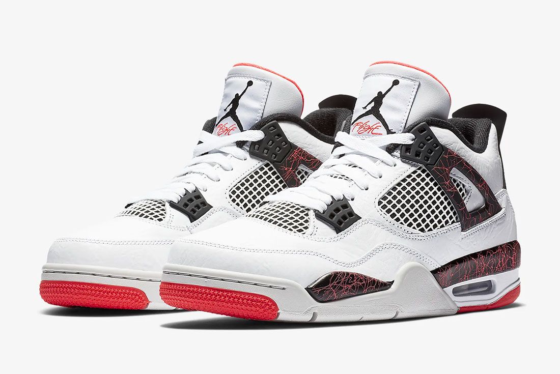 Air Jordan 4 Bright Crimson Pair Shot