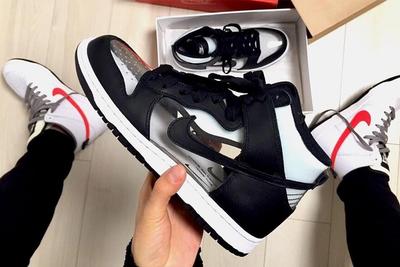 Comme Des Garç Ons X Nike Dunk High Clear