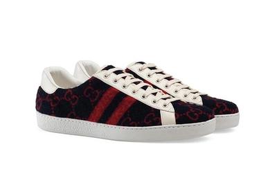 Gucci Gg Wool Sneaker Front Angle Shot 4