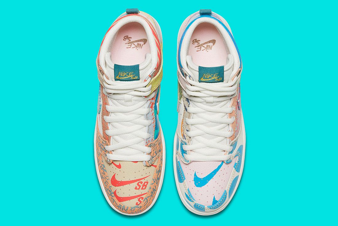 Thomas Campbell X Nike SB Dunk High Premium (What The) - Releases