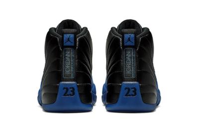 Air Jordan 12 Black Game Royal Official 130690 014 Release Date Heel
