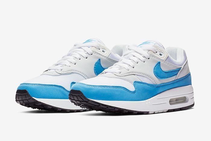 sky blue and white air max