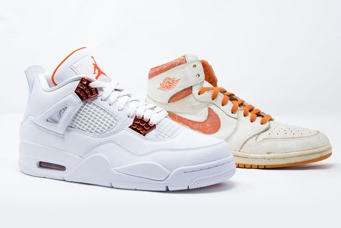 jordan 4s metallic orange