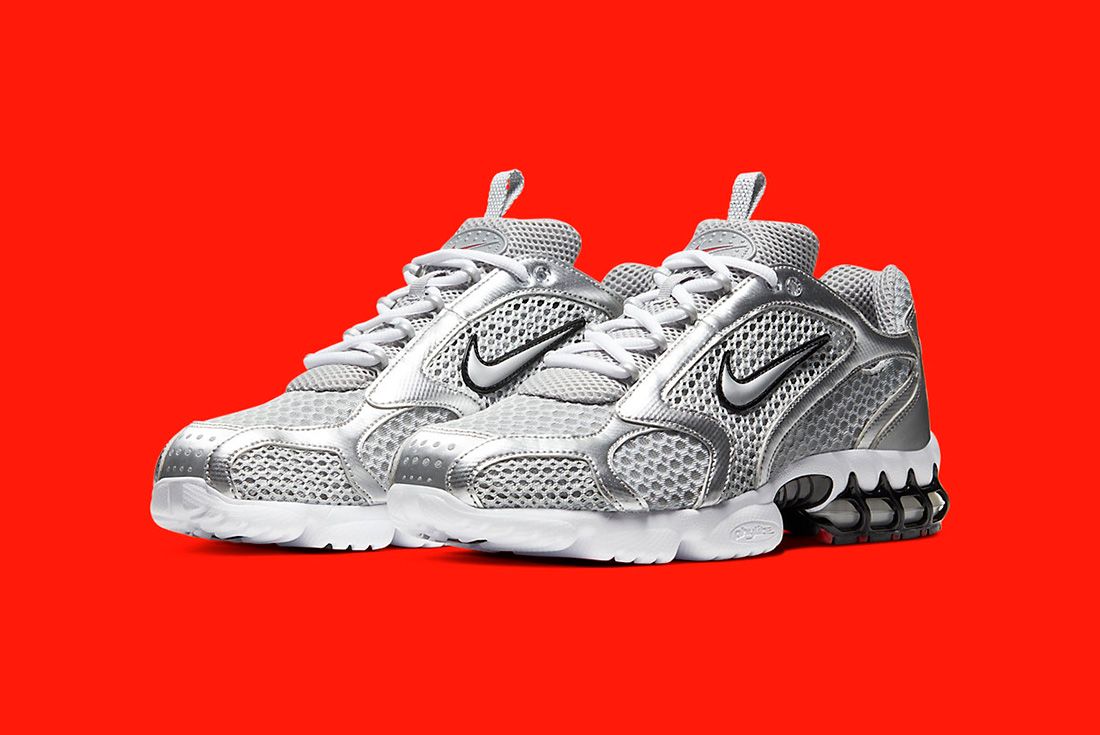 The Nike Zoom Spiridon Cage 2 'Metallic Silver' Gets a Restock