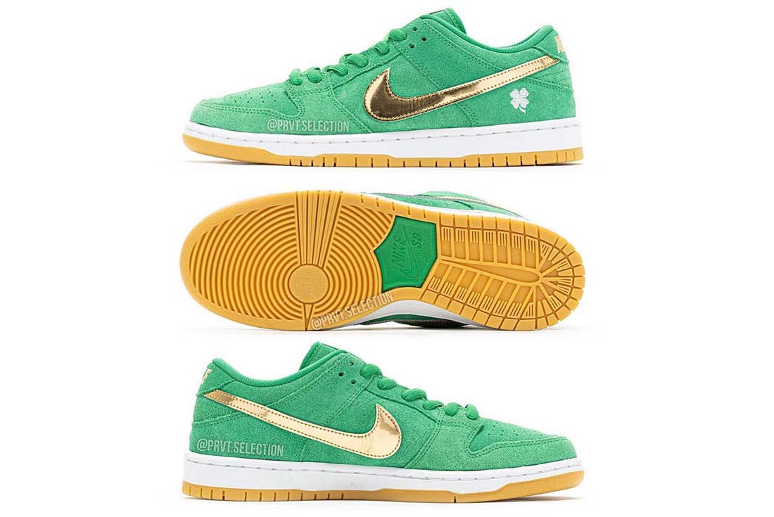 More Images: Nike SB Dunk Low 'St. Patrick's Day' BQ6817-303 
