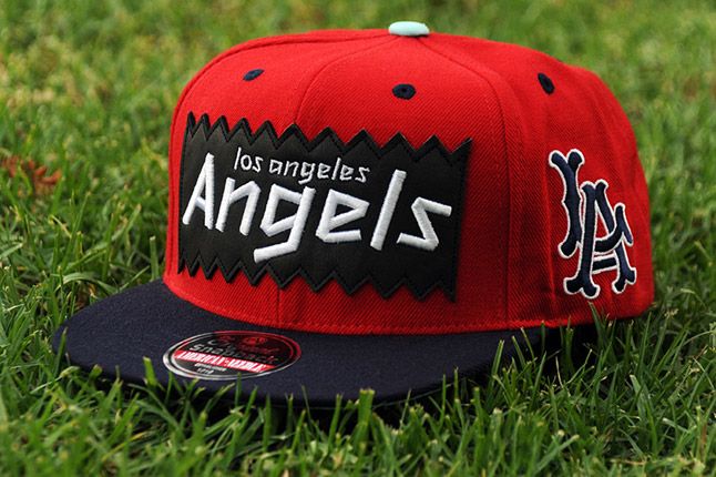 BAIT x MLB x American Needle Los Angeles Angels Retro Snapback Cap