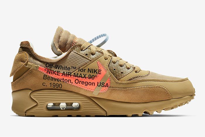 Official Look: Off-White x Nike Air Max 90 'Desert Ore' - Sneaker