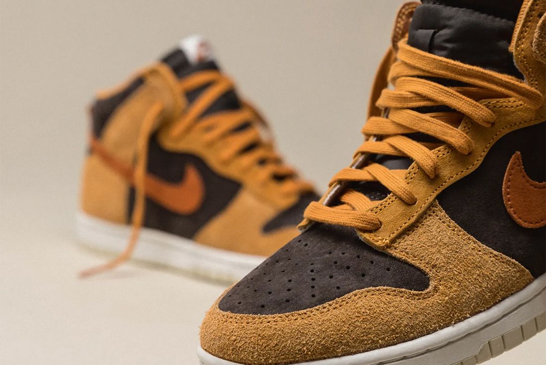 nike dunk high dark russet