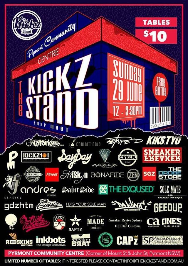 The Kickz Stand Swap Meet 2014 Flyer